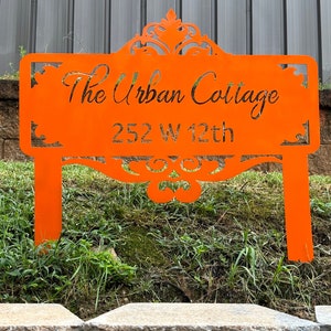 Custom  Yard Sign Stake | Personalized Address Sign | Front Door  Stake | Unique Housewarming & Closing Gift Gift