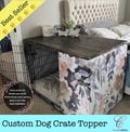 Dog kennel wood Table Top, dog kennel cover, Farmhouse Dog Kennel Top Dog Crate top Dog Crate Table Crate Cover Dog Kennel Furniture pet