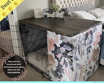 Dog Kennel Wood Table Top, Kennel Topper, Dog Crate Top, Pet Supplies, Pet Furniture, Home Decor, Pet decor, Christmas Gift, Pet Gift