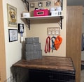 Farmhouse Dog Crate Table Top: Wood Kennel Cover