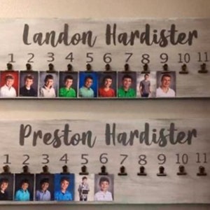 Handpainted Class Picture Keepsake | School Picture Chart | First Day of School | K-12 | Class Picture Rustic Sign | Wood Sign |