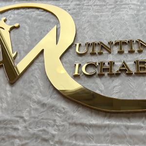 3D Laser Cut Business Logo Sign: Custom Salon Decor Labor Day Sale