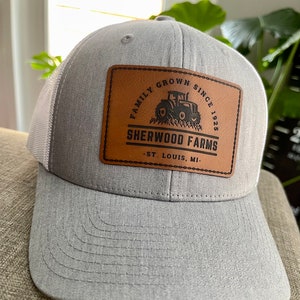 Custom Leatherette Patch Trucker Hat: Personalized Logo, Company Caps