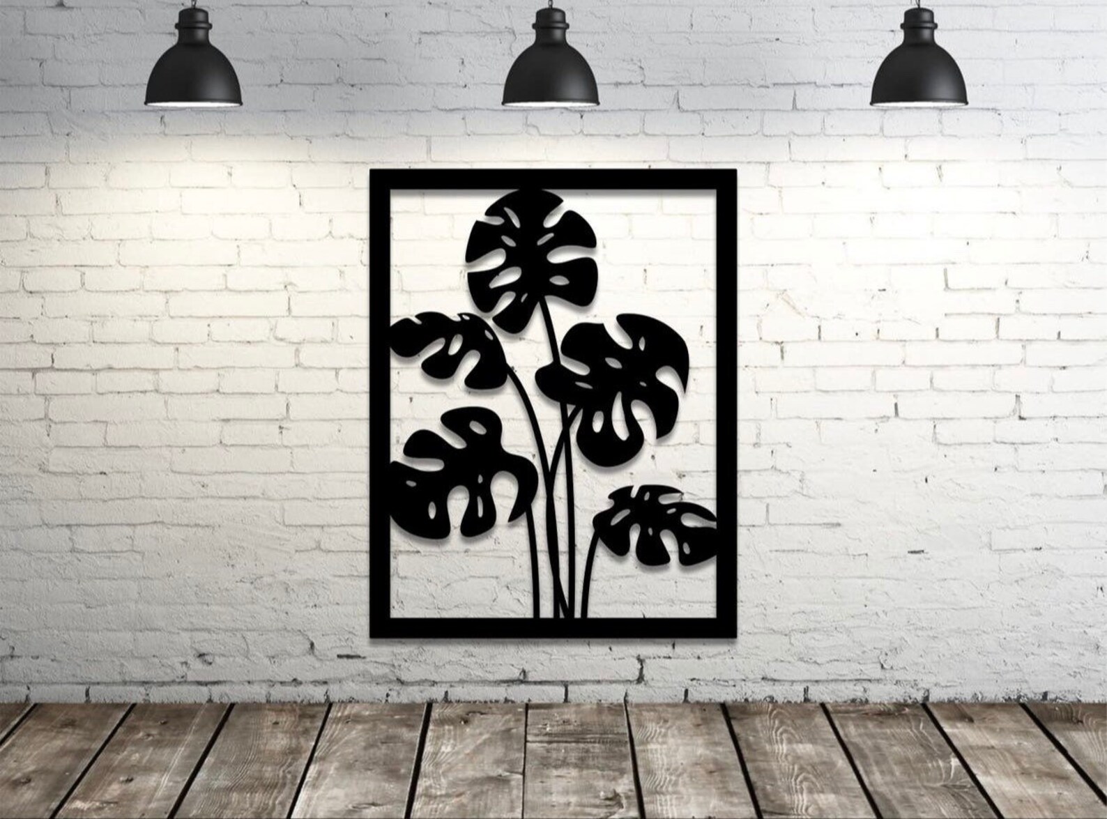 Monstera Wall Decor Wooden Wall Art Home Art Wooden Etsy