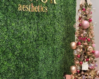 Kundenspezifisches Namensschild: Laser geschnittenes Holz & Acryl-Logo-Dekor