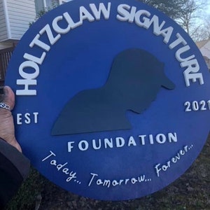 Custom Laser Cut Wood Sign: Business Logo Decor