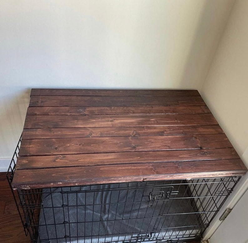 Dog Kennel Wood Table Top Dog Kennel Cover Farmhouse Dog Etsy