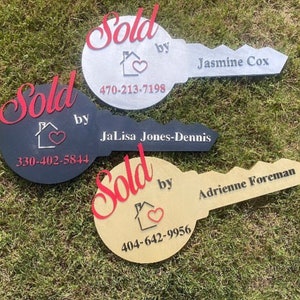 Welcome Home Real estate house closing sign, Just sold real estate sign, real estate agent closing sign, fun closing sign, realty sign Gift