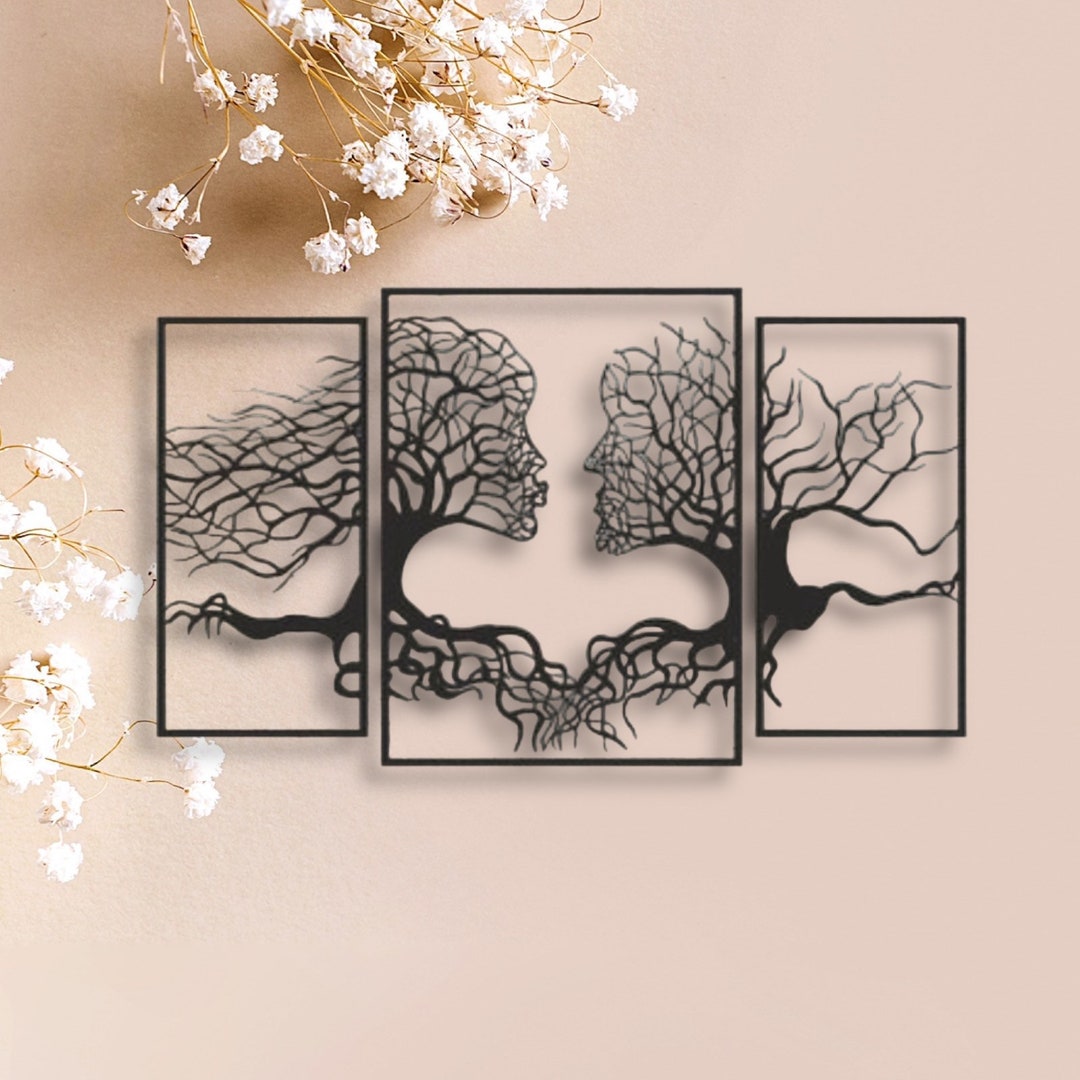 Tree of Life Metal Wall Art: 3 Panel Gallery Set - Etsy