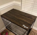 Dog Kennel Wood Table Top Dog Kennel Cover Farmhouse Dog Kennel Top Dog Crate top Dog Crate Table Crate Cover Dog Kennel Furniture