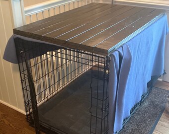 Dog Kennel Wood Table Top Dog Kennel Cover Farmhouse Dog Kennel Top Dog Crate top Dog Crate Table Crate Cover Dog Kennel Furniture