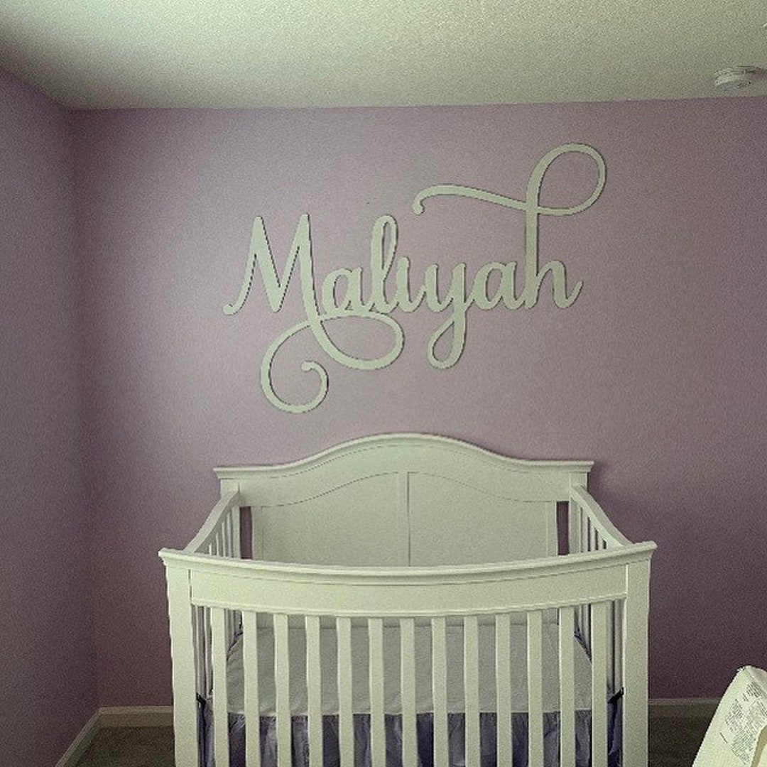 Custom Wooden Name Sign Nursery Name Sign Nursery Decor Baby Name Sign