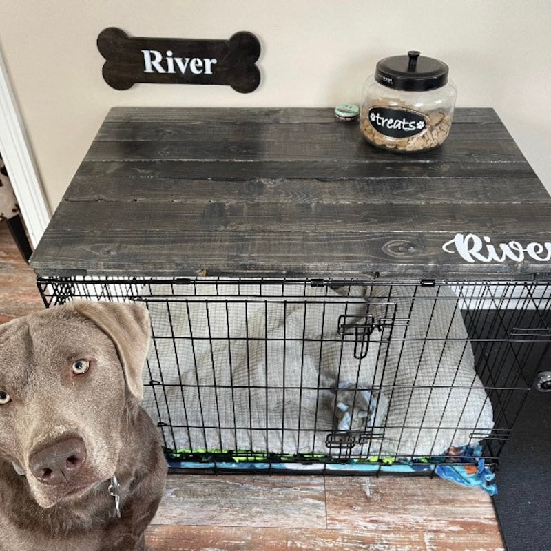 Wood Dog Crate - Etsy