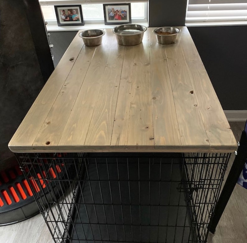 Dog Kennel Wood Table Top Dog Kennel Cover Farmhouse Dog Etsy