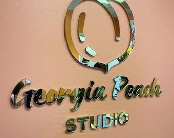 Business Logo Sign, Laser Cut Sign, Beauty Salon Sign, 3D Business Sign, Business Sign, Custom Laser Cut Signs, Logo With Raised 3D Design