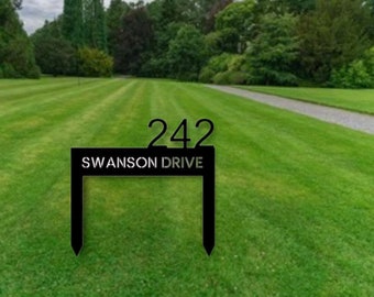 Address  Yard Sign, Front Door  Stake, Yard Sign, Gift for Family, Closing Gifts, Housewarming Gift,  Yard Sign, Address Sign Gift