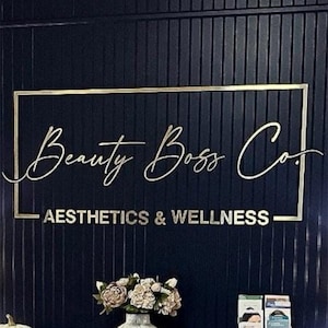 Laser Cut Logo Sign, Beauty Salon Sign, 3D Business Sign, FAST SHIPPING, Custom Laser Cut, Logo With Raised 3D Design, Dentist Sign, Signs