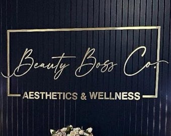 Custom Laser Cut Logo Sign, Beauty Salon Sign, 3D Business Sign, Raised 3D Design, Personalized Business Sign, Dentist Signboard