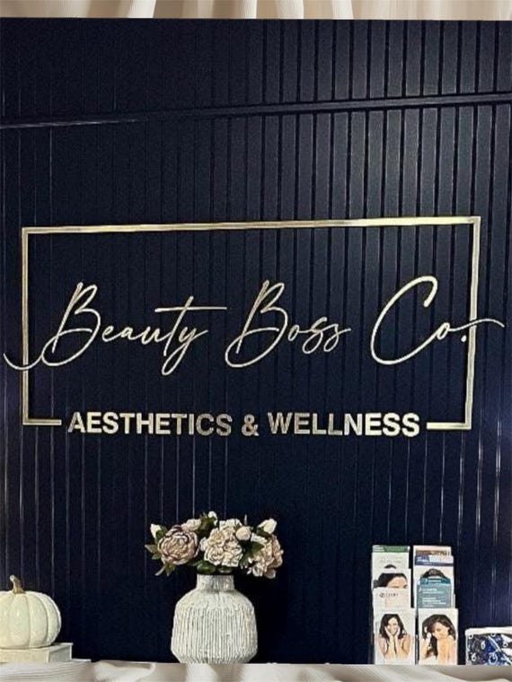 Custom Laser Cut Logo Sign, Beauty Salon Sign, 3D Business Sign, Raised 3D Design, Personalized Business Sign, Dentist Signboard