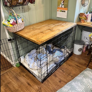 Dog Kennel Wood Table Top Dog Kennel Cover Farmhouse Dog Kennel Top Dog Crate top Dog Crate Table Crate Cover Dog Kennel Furniture