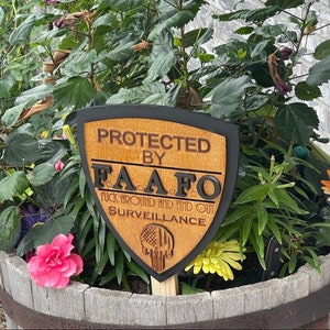 FAFO Yard Sign: Funny Home Security, 2nd Amendment
