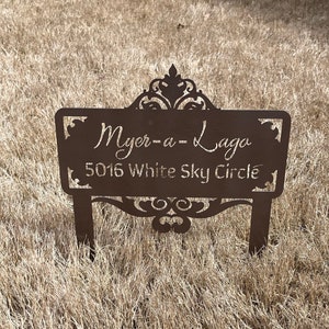 Address  Yard Sign, Front Door  Stake, Yard Sign, Gift for Family, Closing Gifts, Housewarming Gift,  Yard Sign, Address Sign Gift