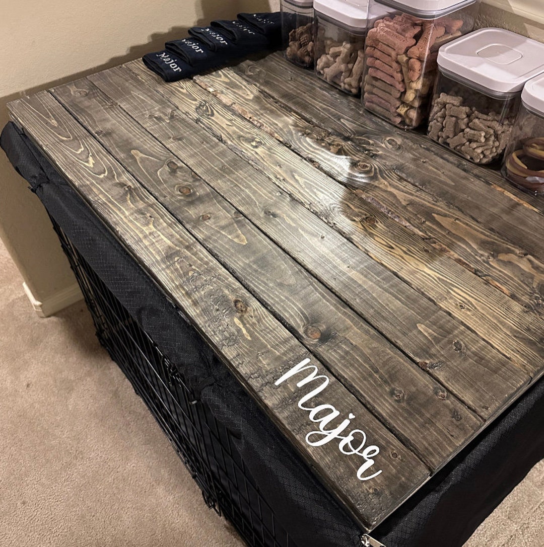 Dog Kennel Wood Table Top Dog Kennel Cover Farmhouse Dog - Etsy