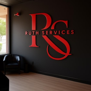 Business Logo Sign, Laser Cut Sign, Beauty Salon Sign, 3D Business Sign, Business Sign, Custom Laser Cut Signs, Logo With Raised 3D Design