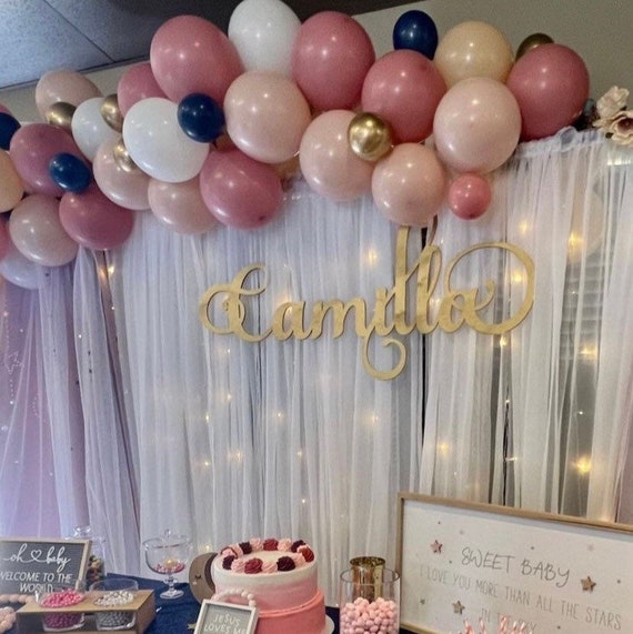 Baby Shower Name Sign Wooden Name Sign Nursery Name Sign Etsy