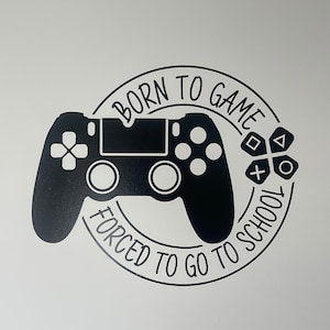 Born to Game Vinyl Wall Decal: Gamer Room Decor Labor Day Sale