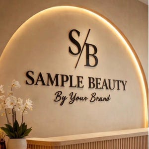 3D Laser Cut Business Logo Sign: Acrylic or Wood