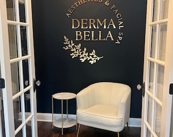 Custom Laser Cut 3D Business Logo Sign: Salon Decor