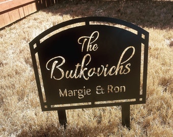 Address  Yard Sign, Front Door  Stake, Yard Sign, Gift for Family, Closing Gifts, Housewarming Gift,  Yard Sign, Address Sign Gift
