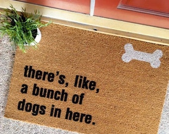 Custom Dog Doormat: Funny Coir Welcome Mat