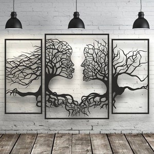 Tree of Life Wall Art, Tree of Life Wall Decor, Tree Wall Art, Panel Art Gallery Wall Set, 3 Panel  Wall Art