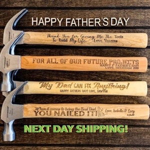 Fathers Day Gift From Daughter First Father’s Day Gift Fathers Day Present Gift from Son Gift for Grandpa Personalized Hammer Hammer For Dad