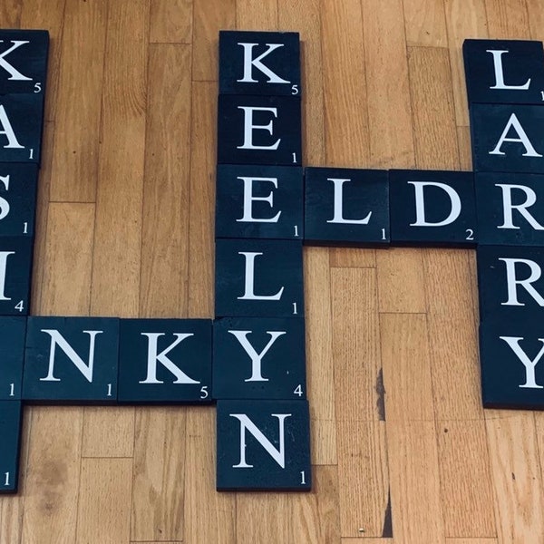 Scrabble Family Wall Tiles Generator Etsy
