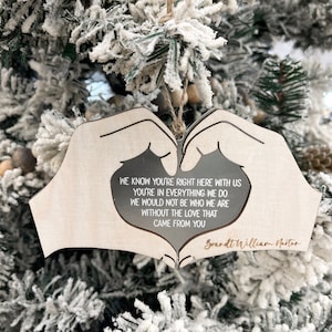 Customizable Memorial Ornament: Engraved Remembrance Gift