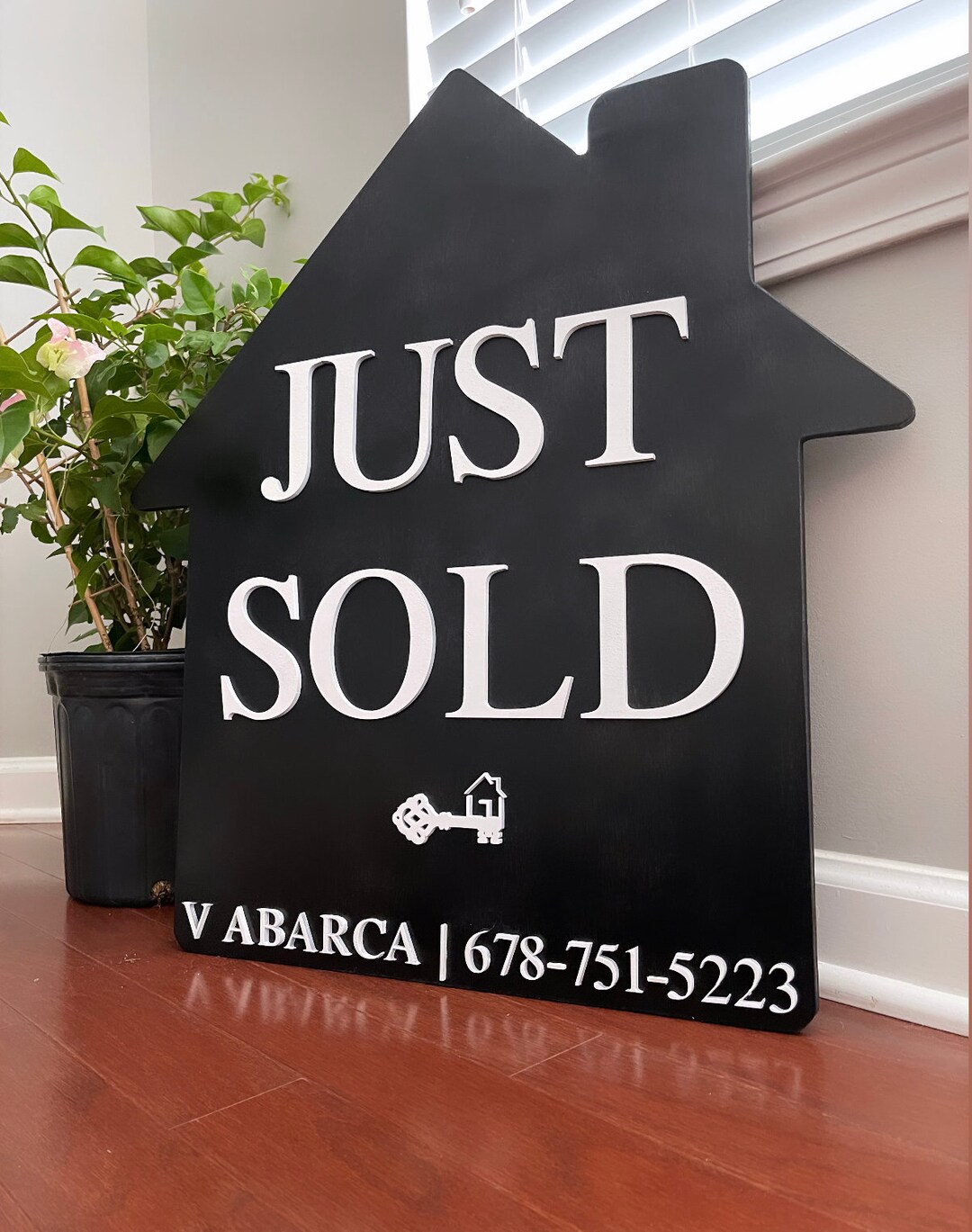 Home Real Estate House Closing Sign, Just Sold Real Estate Sign