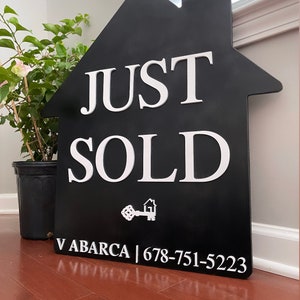 Welcome Home Real estate house closing sign, Just sold real estate sign, real estate agent closing sign, fun closing sign, realty sign Gift