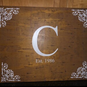 Personalized Rustic Wood Stove Top Cover: Kitchen Noodle Board