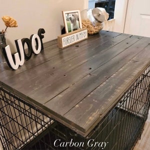 Dog Kennel Wood Table Top Dog Kennel Cover Farmhouse Dog Kennel Top Dog Crate top Dog Crate Table Crate Cover Dog Kennel Furniture image 5