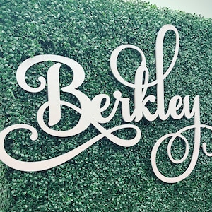 Custom Wooden Name Sign: Nursery Wall Decor, Baby Room Art