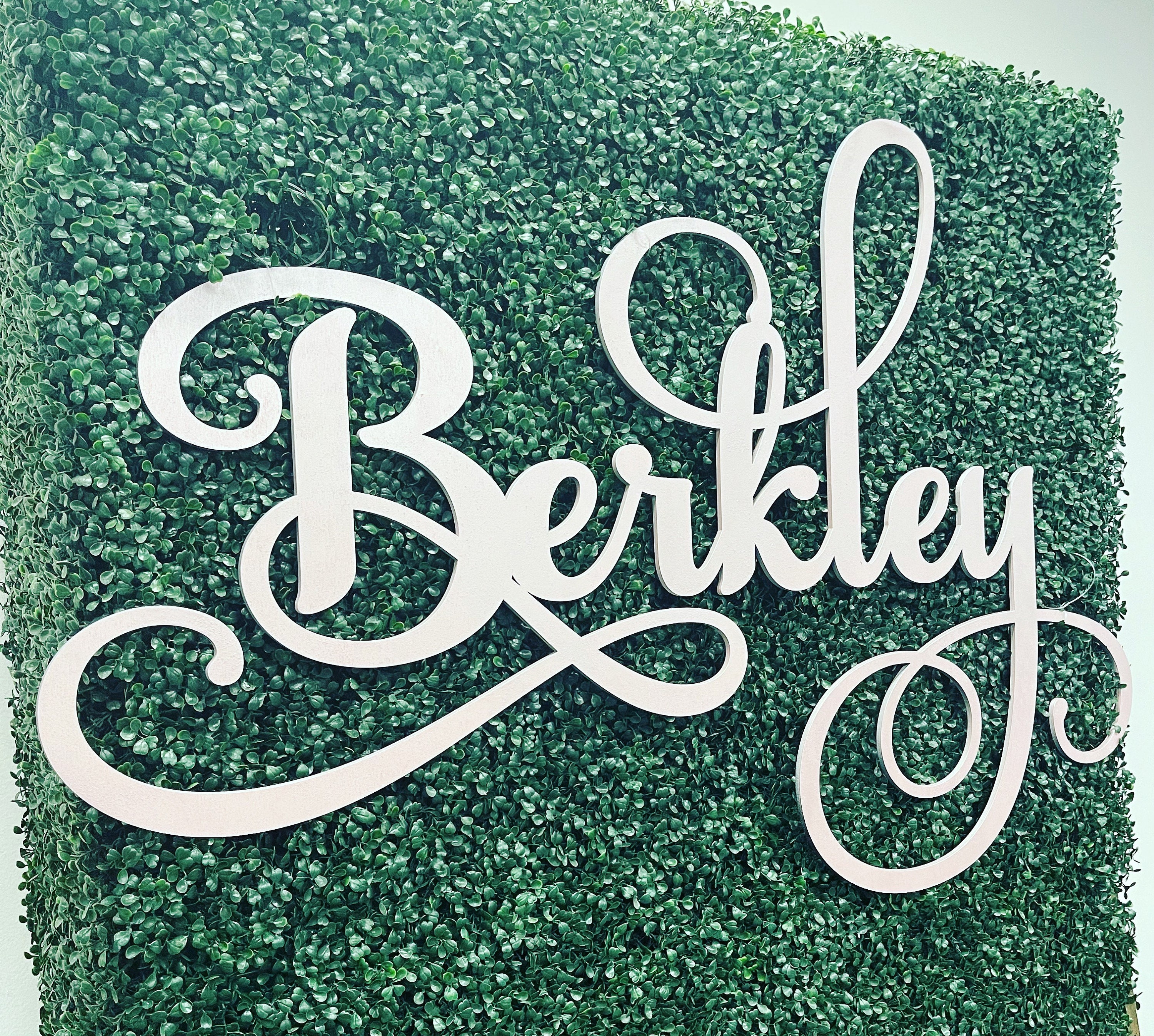 Custom Wooden Name Sign: Nursery Wall Decor, Baby Room Art