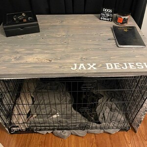Dog Kennel Wood Table Top Dog Kennel Cover Farmhouse Dog Kennel Top Dog Crate top Dog Crate Table Crate Cover Dog Kennel Furniture