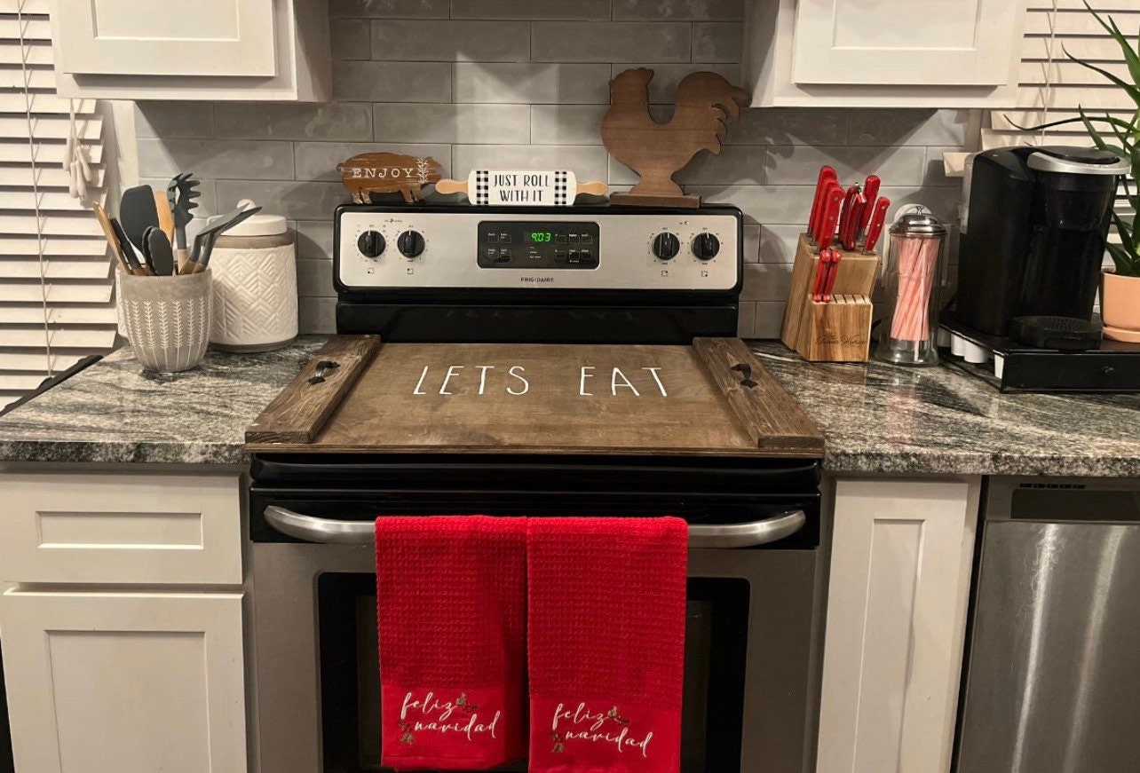 Monogram custom family last name noodleboard - Personalized stove