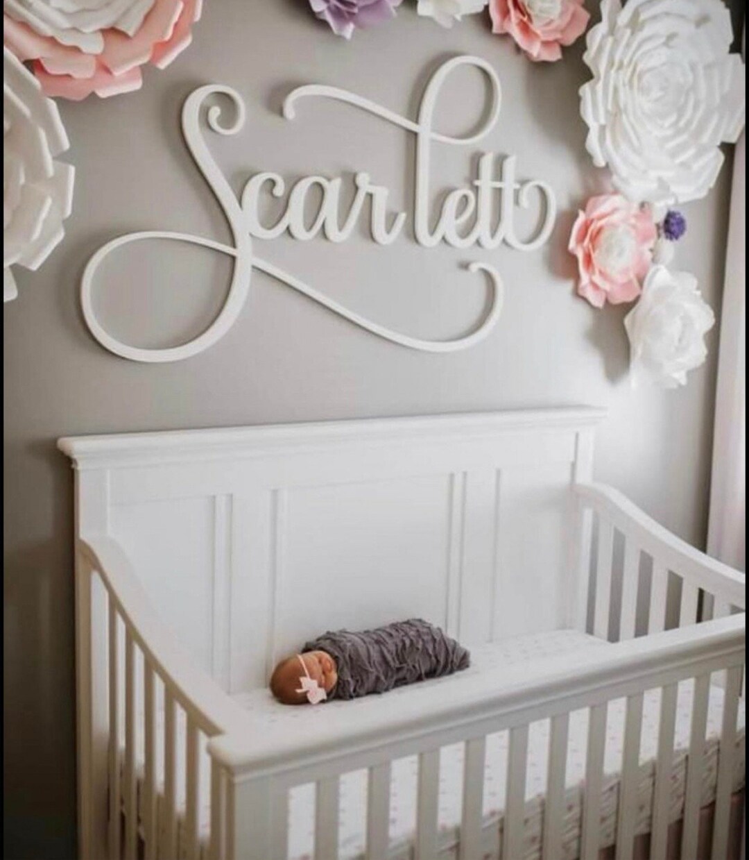 Wooden Name Sign: Custom Nursery Decor, Baltic Birch Wood - Etsy