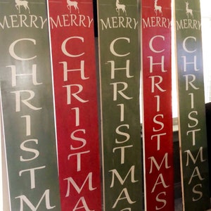 6’ Christmas Porch Sign, Xmas Porch Leaner , Outdoor Christmas Sign, Vertical Christmas Porch sign | Xmas Porch Sign | Merry Christmas Sign