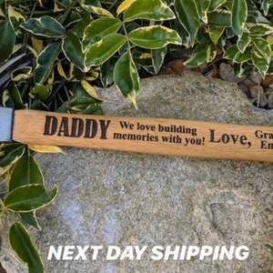 Engraved Hammer for Dad Personalized Hammer from Daughter Hammer from Son Gift for Grandpa Personalized Hammer For Dad Hammer for Grandpa image 1