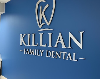 Business Logo Sign, Laser Cut Sign, Beauty Salon Sign, 3D Business Sign, Business Sign, Custom Laser Cut Signs, Logo With Raised 3D Design